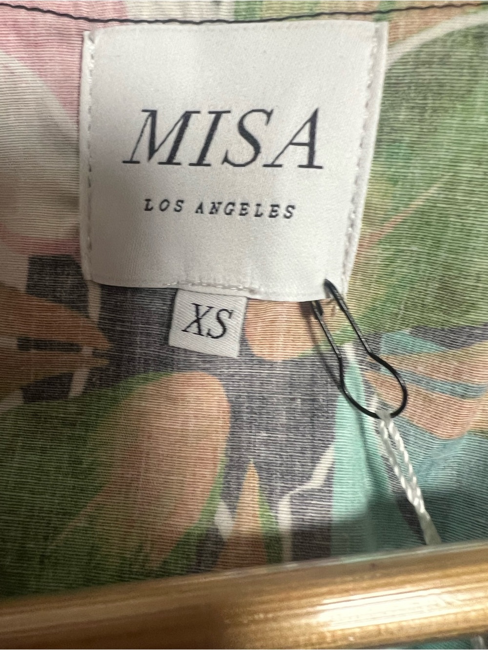 MISA Los Angeles Della Dress XS NWT Floral Smocked Mini Flutter Sleeve Boho - Picture 7 of 11
